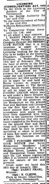 savoy25-1-1951news