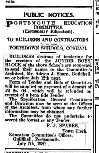portsdown8-7-1930news